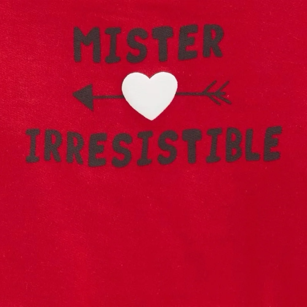 Carter's nwt Just One You Baby 2pc Mr. Irrisistible Top & Bottom Set - Red